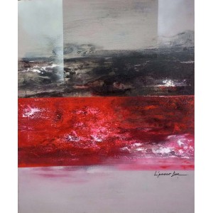 L'passo Benjamin, 30 x 36 Inch, Acrylic on Canvas, Abstract Paintings, AC-LPB-030